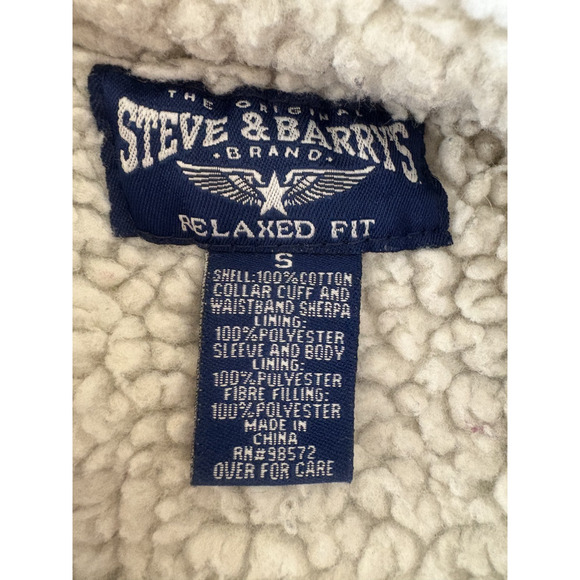 Steve and Barry’s Women’s Trimmed Denim Jacket Small Adult Sherpa Blue Trucker - Picture 2 of 6
